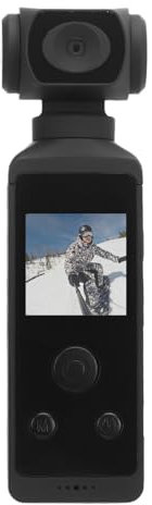 Greensen Caméra d'Action de Poche 4K HD 16 MP - Caméra de Sport WiFi Sous-Marine avec Stabilisation, Microphone Externe et Support pour Casque - Idéale pour le Vlogging