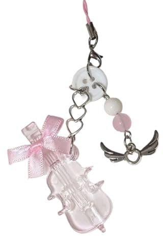 Sanrlo Porte-clés en forme de nœud pour violoncelle, Rose., 16cm