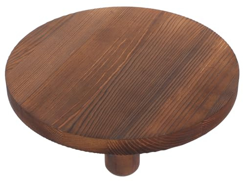 TOVINANNA Supporto per Piante in Legno Massello Piccolo Piedistallo per Vasi da Interno in Stile Cinese Espositore per Cosmetici e Piante da Fiore per Casa e Ufficio Colore Marrone Scuro