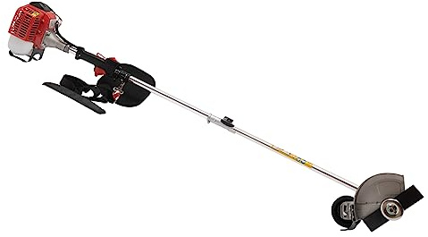 HUOMMGS Motorsense bensin 26 CC 650 W friskärare bensin med bärrem, skyddsglasögon 2-taktsmotor uppgradering häcksax med 2T knivhuvud grästrimmer för fruktträdgårdar, teträdgårdar