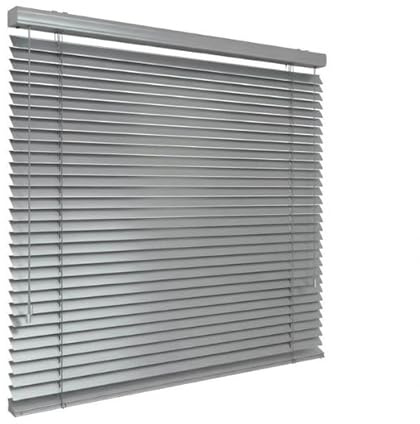 time4blinds – Persienner Fönster Inomhus – Aluminiumspersienner – 1600x1300mm, Höger Styrning – med Lameller 50mm – Montering på Vägg Eller Tak, med Borrning – för Hemmet & Kontoret – Silver