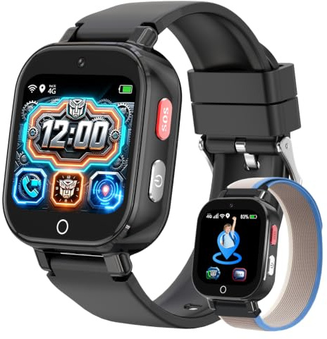 4G Kid Phone Watch with SIM Card, Kids Smart Watch for Boys Girls