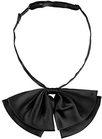 Allegra K - Cravatte da donna pre-legate con fiocco, regolabile, tinta unita Nero Taglia unica