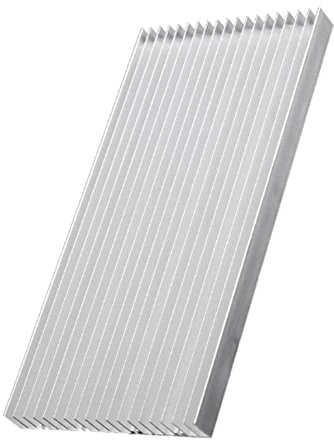 Aluminum Large Heatsink, 11.8X5.51X0.79 Heat Sink Radiator Circuit Board Cooling Cooler 19 Fins Heat Sinks for High Power LED Light