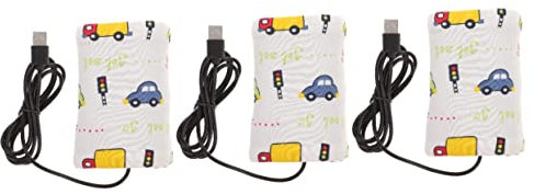Kisangel 3pièces Chauffe-lait Portable Usb Pour Biberon Pratique Pour Nourrissons Maintien De Température Et Sécurisé Pour Voiture