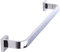 Handtuchstangenschienen, Edelstahl-Handtuchhalter, quadratisch, einzelne Handtuchstange für Küche, Bad und Toilette, poliertes Silber-Finish, 40 cm bis 100 cm optional (Size : 80CM)