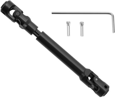Eje de transmisión de metal de 104-139 mm, eje de transmisión interno de metal para coche de oruga RC 1/10 compatible con Axial SCX10 90046 AXI03007 TRX4