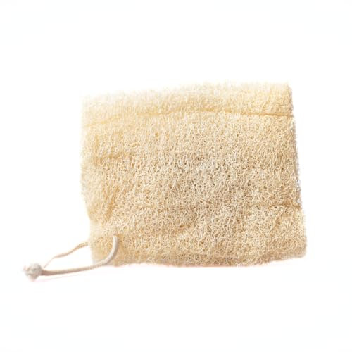 Loofahcrafts EcoClassic ägyptischer Luffa-Pad Luffa-Schwamm Loofah-Schwamm Badeschwamm Peeling-Pad Luffagurke Luffakürbis Plastikfrei Körper Dusche Bad Wäscher Peelingschwamm vegan Luffah Natur Loofah
