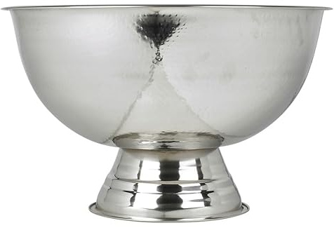 URBNLIVING Large Stainless Steel Champagne Wine Beer Ice Cooler Party Bowl on Foot