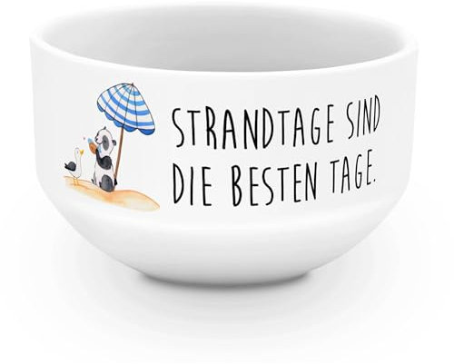 Mr. & Mrs. Panda Müslischale Sommer Strandtage - Geschenk, Strand, Sommerferien, Strandurlaub, Küste, Inspiration, salatschälchen, Müsli Schalen, Lebensfreude, Suppenschüssel, dessertschale, am