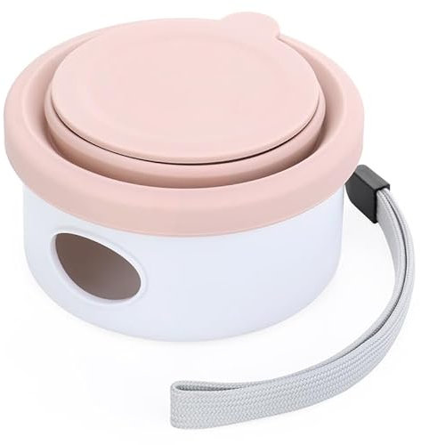 Juego de cuencos plegables 3 en 1 para perros con bolsas para excrementos, cuenco de viaje plegable portátil con tapa para perros con cuerda de cabestrillo, cuencos de silicona para alimentos y agua