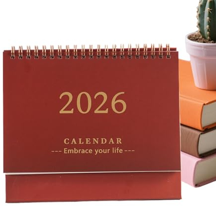 Palaufr Calendario Mensile da Scrivania | Calendario Mensile 2026 Per Casa | Agenda Da Tavolo Per Pianificazione Giornaliera Studenti Insegnanti Manager Soggiorno Camera Studio