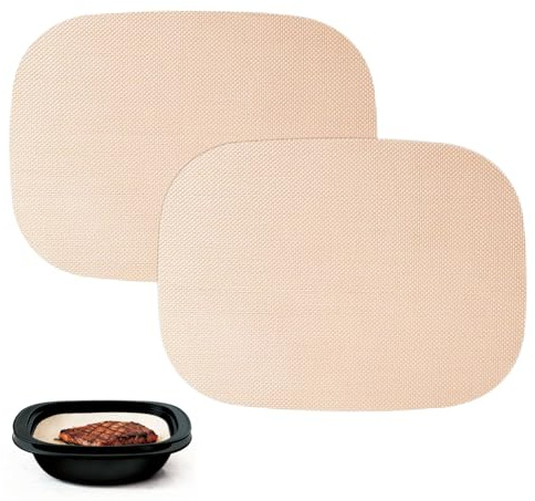 2 fogli di carta da forno per Varoma Thermomix TM7, resistente al calore, antiaderente, teglia riutilizzabile, accessorio per Varoma TM7, resistente al calore fino a 250 °C (lavabile in lavastoviglie)