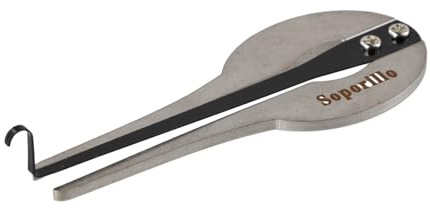 Jaw Harp Jews Harp Mouth Musical Instrument, Stainless Steel Portable Ethnic Russian Folk Harp for Beginners (12.4 * 4cm)