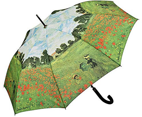 VON LILIENFELD Regenschirm Claude Monet: Mohnblumenfeld Auf-Automatik Kunst Stockschirm