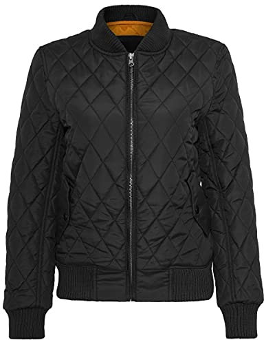 Urban Classics Damen Diamond Quilt Nylon Jacket Jacke, Black, L