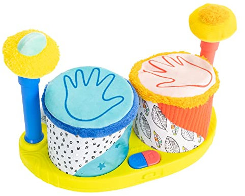 LAMAZE Première Batterie en Tissu, Eveil Musical Sonore, Cadeau Premier Anniversaire, Jouet D'Eveil Bébé A Partir De 12 Mois, L27472, Multicolore