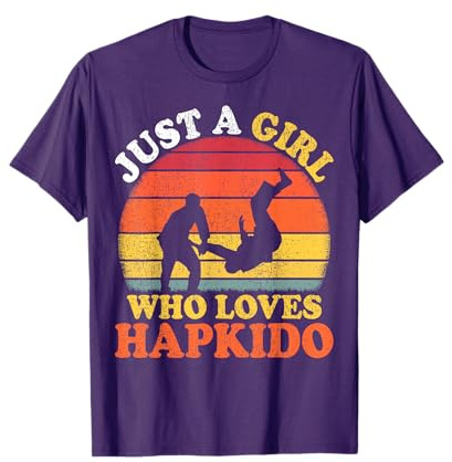 Vintage Hapkido Martial Arts Just A Girl Who Loves Hapkido T-Shirt