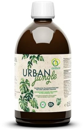 Multikraft Urban Jungle - Rafforzamento naturale per piante da interno, palme ed erbe da camera, aumenta il sistema di difesa, supporta foglie forti, per un verde sano e intenso, 500 ml