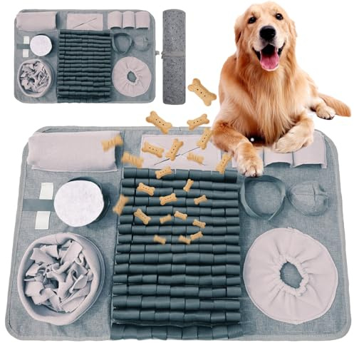 Alfombra lavable para entrenamiento para perros, alfombra de entrenamiento para perros, para entrenar a los perros, para evitar el aburrimiento y la estimulación, para cachorros (66 x 42 cm)