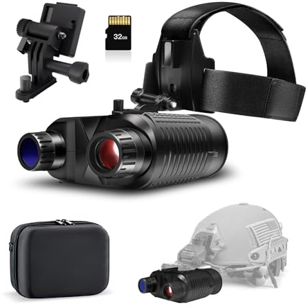 VERYMODEL Night Vision Goggles Head Mounted, [2025 Upgrade] 1312FT Night Vision Binoculars, FHD Hands Free Nightvision Goggles for Helmet, Long Rang Infrared Goggles Night