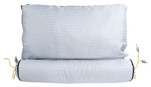 Fyearfly Buchweizenkissen, Bio-Buchweizenkissen, Buchweizen-Schlafkissen, Füllung aus Jasmin-Wermut, Lindert Schmerzen, Atmungsaktives Nackenstützkissen Zur Linderung von Nackenschmerzen