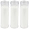 Candele Votive Bianco per Rituali 18x6cm, Ceri Votive Lunga Durata 105 ore