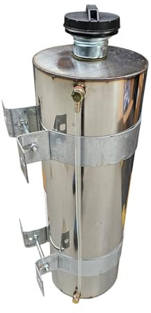 Réservoir de carburant pour chauffage sur pied, acier inoxydable, 10 l
