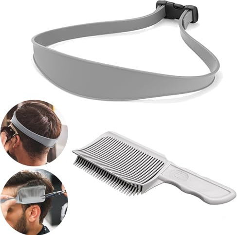 Haarschneidekamm Haare Schneiden Set，Verstellbare Fade Kamm Männer，Schablone Gebogenes Silikon Friseur Kamm， übergang Haarschneidemaschine Barber Kamm
