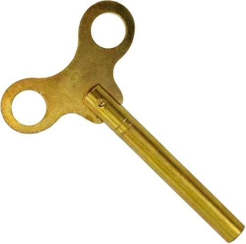Extra lång universalklocka i mässing för antika vintageklockor – nyckel för mekanisk klocka (nyckelnr. 7-4,00 mm I.D.)