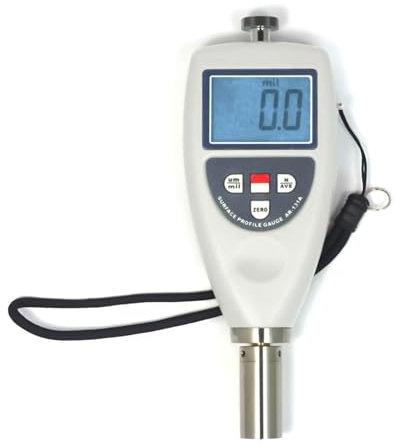 GZPKJ Medidor De Rugosidad Superficial, Medidor Digital De Perfil De Superficie, Pantalla LCD, Rango De Medición De 0 a 750 Um, Conversión De Unidades Métricas/inglesas,para Granallado Y Granallado