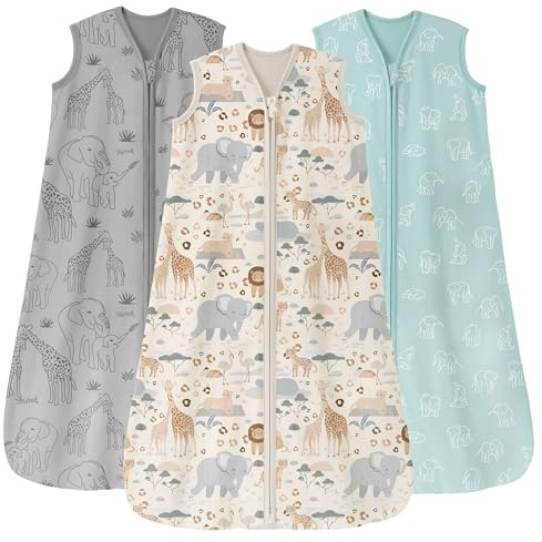 Unnivoll Gigoteuse 18-24 Mois, Gigoteuse Été Tog 0.5, Lot de 3, 100% Coton, Turbulette pour Bébé Nouveau-né Garçons Filles