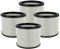 vhbw 4x Patronenfilter Ersatz für Scheppach 7906300706, 4014915229186 für Absauganlage - HEPA Ersatz-Filter, 16 x 13 cm