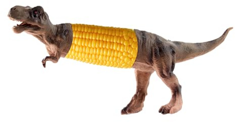 Dinosaur Corn Cob Holders, Unique Corn On The Cob Holders Barbecue Skewers for Kids, Taco Holders with Stainless Steel Prongs, Reusable and Easy to Clean for BBQ, Picnic