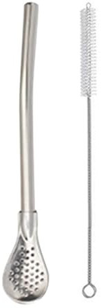 Cannucce di bere in acciaio inossidabile - paglia a cucchiaio filtrato | Bere cannucce con cucchiaio filtrante | Spoon filtrato agitatore di filtro | Cacco di paglia di cucchiaio riutilizzabile