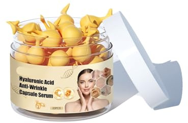 Sérum En Capsules D'acide Hyaluronique, Hydratant Doux Et Nourrissant For Le Visage, Anti-âge Et Réduction Des Ridules(2PCs)