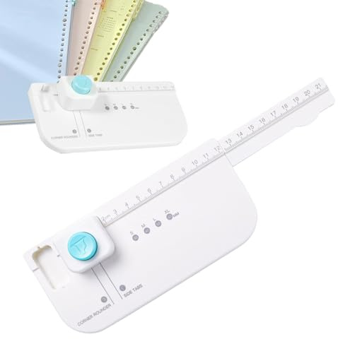 Perforatrice à onglets pour scrapbooking – Créateur d'étiquettes et d'étiquettes 4 en 1, perforatrice à papier multifonctionnelle | Tableau de perforation artisanal pour journaux, planificateurs, proj