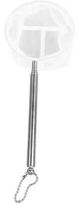 Cocoarm Red de Pesca Telescópica, Extensible de Acero Inoxidable, Red de Pesca Pequeña con Malla Fina para Acuario, Estanque de Peces, Arroyo