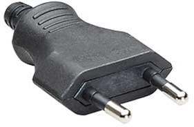 Bachmann 900010 900.010 Eurostecker Kunststoff 250V Schwarz IP20 1 Stück Euroflachstecker