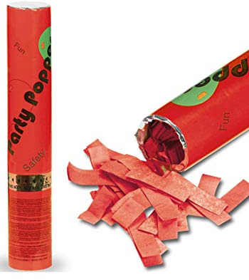 Carnival 04180 - Party Popper Ad Aria Compressa Rosso, 30 cm.