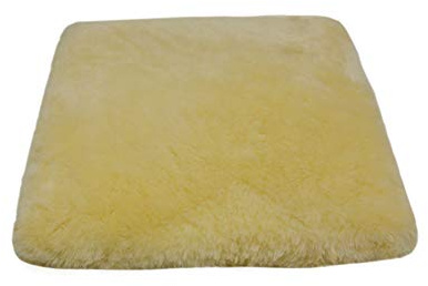 Cuscino in Pelle di Agnello Lusso conciato in Modo medicinale (Base per Sedia a rotelle/Lettino per Gatti)