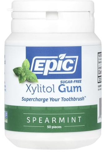 Epic Dental Xylitol Gum Spearmint (1x50 Ct)