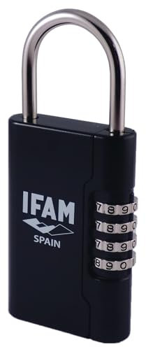Ifam Guardallaves para Colgar en Superficies, Apertura Lateral de Combinación, Almacenamiento hasta 10 Llaves, 10000 Combinaciones, Ideal para Alquileres Cortos, Caja de Seguridad Llaves Uso Exterior