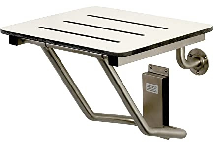 Kingston Brass KBSS1816 Adascape-Shower-Seat, Brushed Stainless Steel