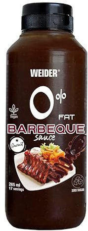 Weider Zero Barbecue Sauce. Zero Fat Sauce. Zero Sugar. 265 ml