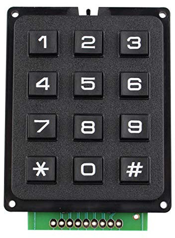 HALJIA 4 x 3 Matrix Array 12 Switch Tastatur Modul 12 Key MCU Membran Switch Keypad kompatibel mit Arduino