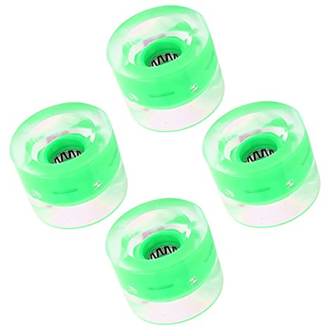 VGEBY Roues de Skateboard, 78A 60x45mm HighElastic Skateboard Flash Wheel PU Remplissage pour Longboard Cruiser Board(Vert)