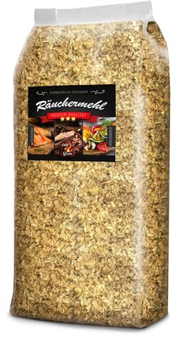 EVERSMOKE Premium Räuchermehl & Räucherchips aus Buche - 15kg - Verschiedene Körnung - zum Heißräuchern und Kalträuchern, Smoken, Grillen, Räuchern & BBQ (Chips 6,0-10,0mm)