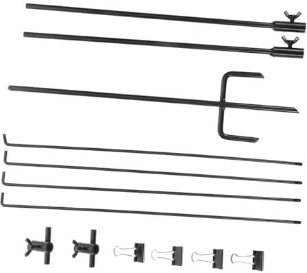 Toddmomy Verstellbarer Zielscheibenständer Aus Metall Mit Stabiler Basis Für Außenbereich Und Schießstände Kompatibel Mit Verschiedenen Zielen Leicht Zu Montieren Transportieren