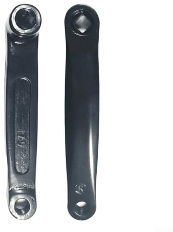 Manivelle de vélo en acier, longueur 170 mm, trou de vis, bras métalliques résistants à l'usure pour vélo d'appartement, sport d'intérieur, remplacement noir